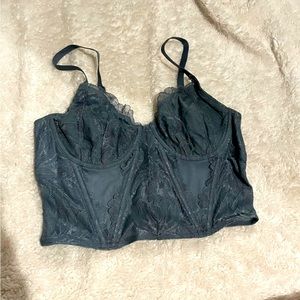 hollister corset style top